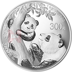 2021版熊貓金銀紀念幣1公斤圓形銀質(zhì)紀念幣